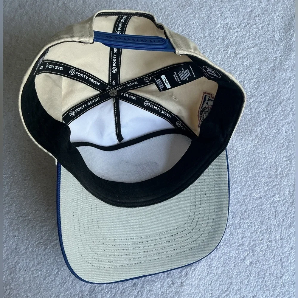 47 Brand Bulls Black and Cream Cap